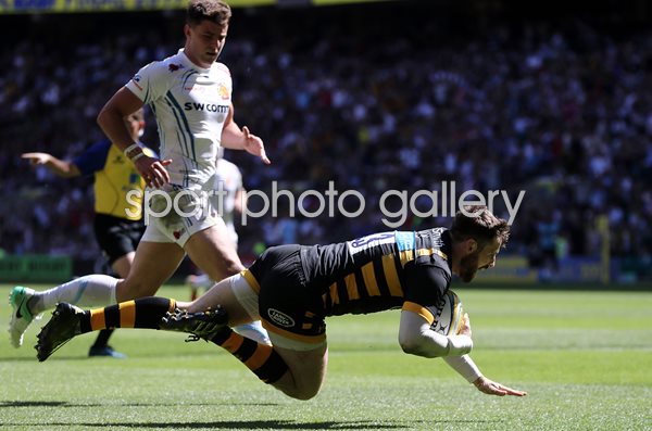 Elliot Daly Wasps v Exeter Chiefs Premiership Final 2017