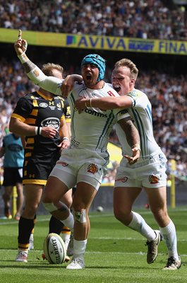 Jack Nowell Exeter Chiefs scores v Wasps Premiership Final 2017