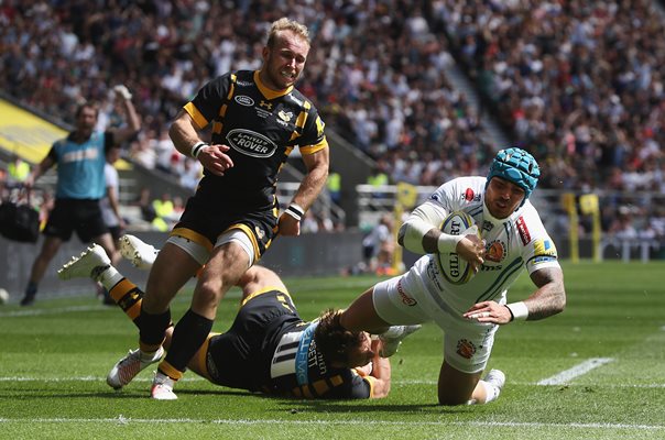 Jack Nowell Exeter Chiefs scores v Wasps Premiership Final 2017