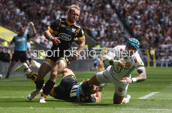 Jack Nowell Exeter Chiefs scores v Wasps Premiership Final 2017