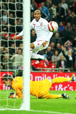 Ashley Young scores v Holland 2012