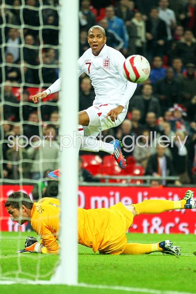 Ashley Young scores v Holland 2012