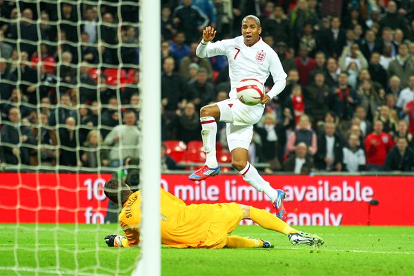 Ashley Young scores v Holland 2012