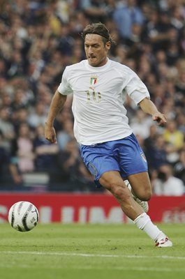 Francesco Totti Italy v Scotland World Cup Qualifier 2005