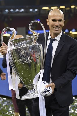 Zinedine Zidane Real Madrid Champions League Winner 2017