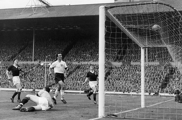 Jimmy Greaves scores England v Scotland Wembley 1961