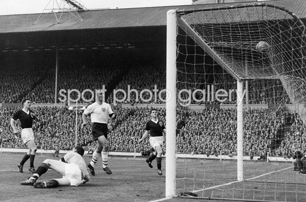 Jimmy Greaves scores England v Scotland Wembley 1961