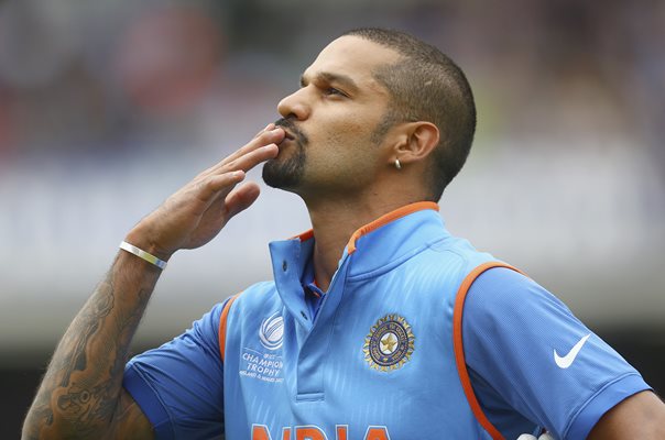 Shikhar Dhawan India century v Sri Lanka Champions Trophy 2017