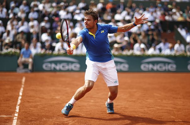 Stan Wawrinka Backhand French Open Paris 2017