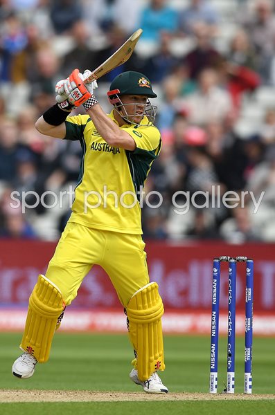 David Warner Australia v England Champions Trophy 2017