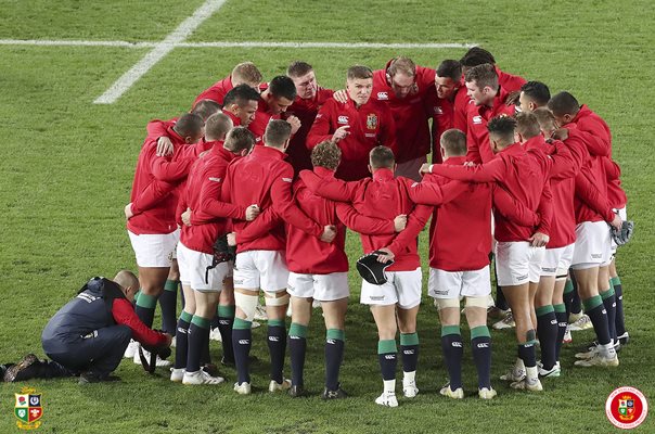 British & Irish Lions Huddle 1st Test Auckland 2017