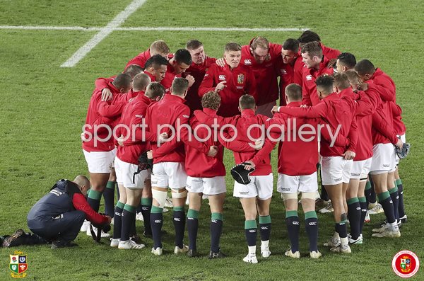 British & Irish Lions Huddle 1st Test Auckland 2017