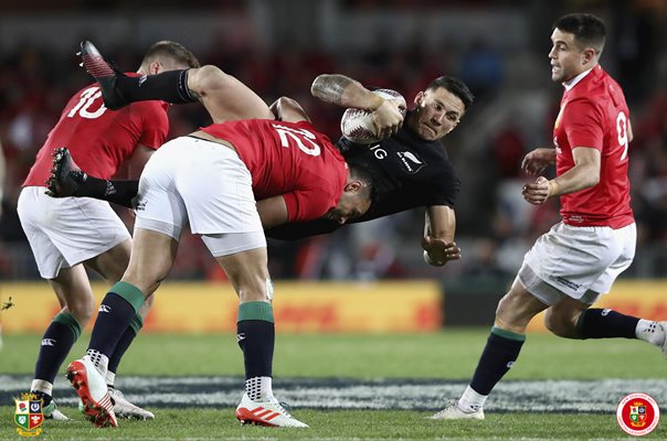 Ben Te'o British & Irish Lions tackles Sonny Bill Williams Auckland 2017