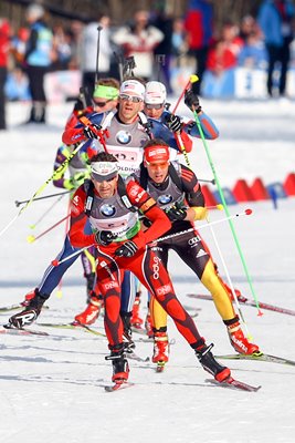 Ole Einar Bjoerndalen IBU Biathlon World Championships Chiemgau Arena 2012