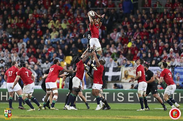 British & Irish Lions Lineout v New Zealand Wellington 2017