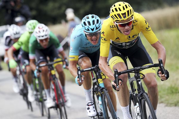 Chris Froome Yellow Jersey Le Tour de France 2017 Stage Nine