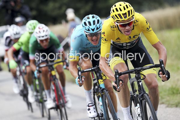 Chris Froome Yellow Jersey Le Tour de France 2017 Stage Nine