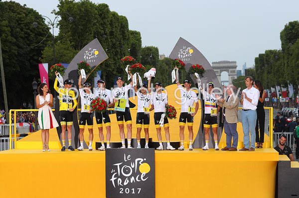 Chris Froome & Team Sky Paris Tour de France 2017