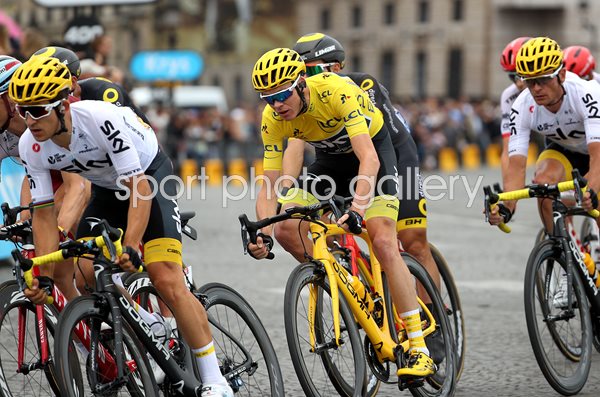 Chris Froome Tour de France Champion Paris 2017