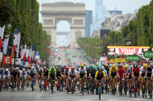Peloton Champs-Elysees Paris Tour de France 2017