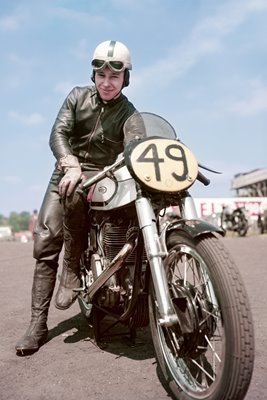 John Surtees on Manx Norton 1955