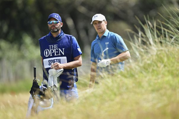 Jordan Spieth & Michael Greller British Open Birkdale 2017