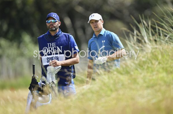 Jordan Spieth & Michael Greller British Open Birkdale 2017
