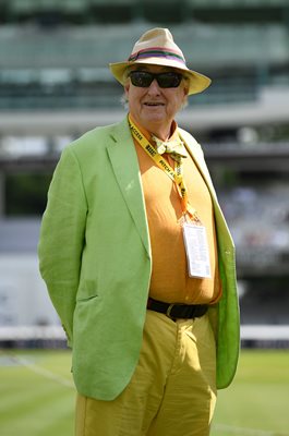 Commentator Henry Blofeld England v South Africa Lord's 2017