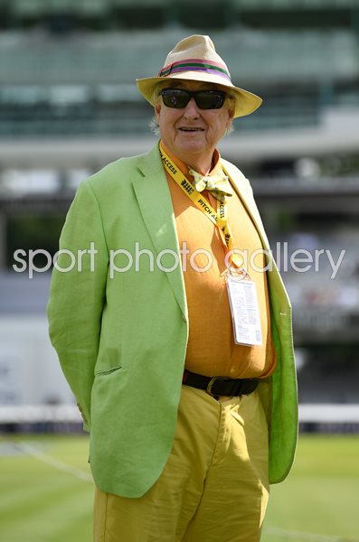 Commentator Henry Blofeld England v South Africa Lord's 2017