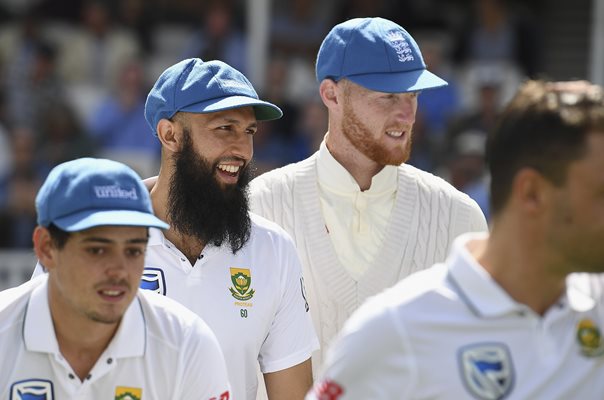 Ben Stokes England & Hashim Amla South Africa Oval 2017