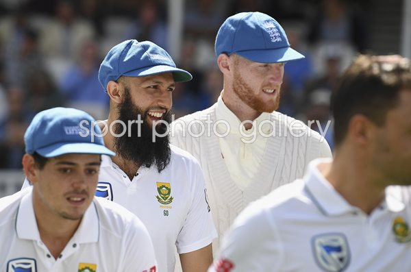 Ben Stokes England & Hashim Amla South Africa Oval 2017
