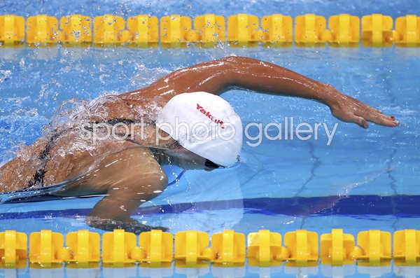 Katie Ledecky USA laps field World Swimming Budapest 2017