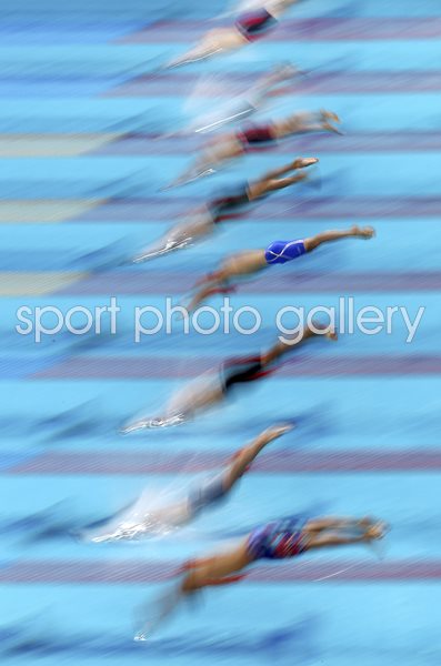 Swimming Race Start World Championships Budapest 2017