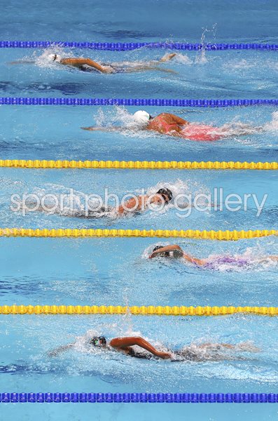 Katie Ledecky USA laps field World Swimming Budapest 2017