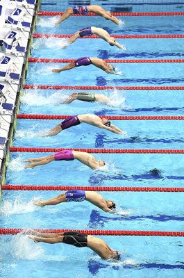 World Swimming Race Start Budapest 2017