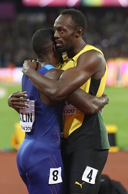 Justin Gatlin & Usain Bolt 100m World Athletics London 2017