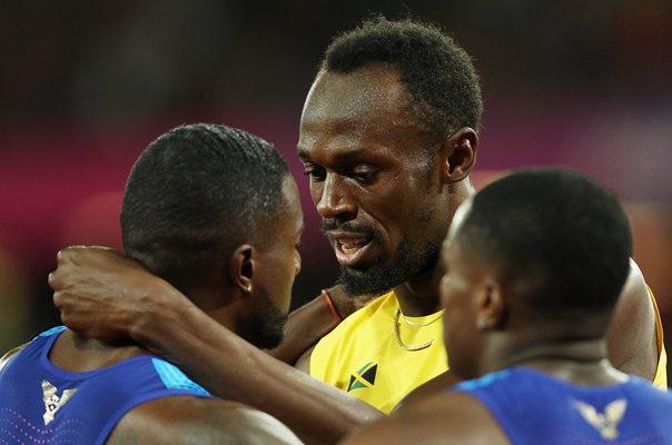 Justin Gatlin USA & Usain Bolt 100m World Athletics London 2017