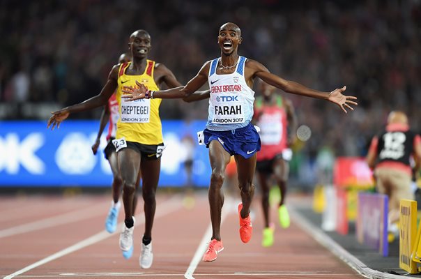 Mo Farah wins 10,000m World Athletics London 2017