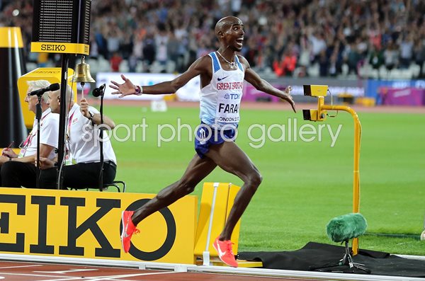 Mo Farah wins 10,000m World Athletics London 2017