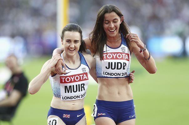 Laura Muir & Jessica Judd World Athletics London 2017 