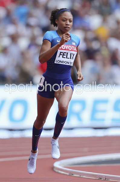 Allyson Felix USA World Athletics London 2017 