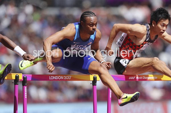 Aries Merritt USA 110m Hurdles World Athletics London 2017 