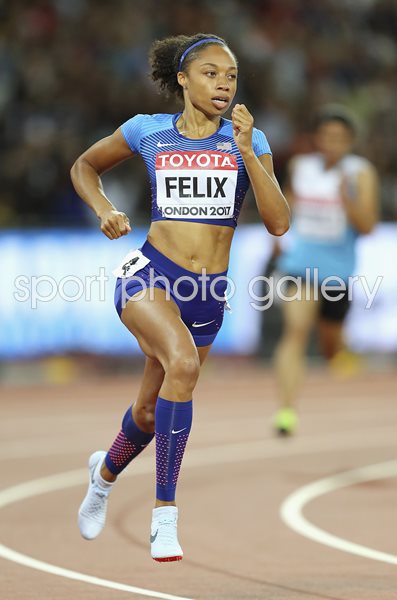 Allyson Felix USA World Athletics London 2017 