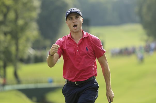 Justin Thomas Birdies 13th USPGA Quail Hollow 2017