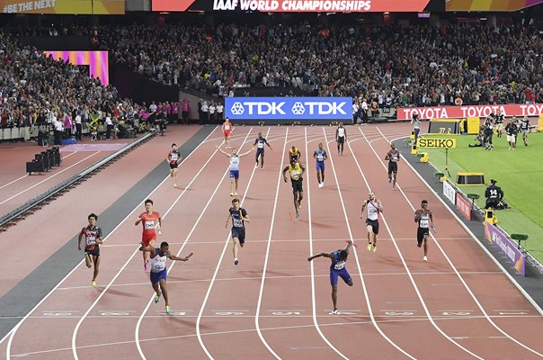 Nethaneel Mitchell-Blake Great Britain Gold 4x100m Relay London 2017