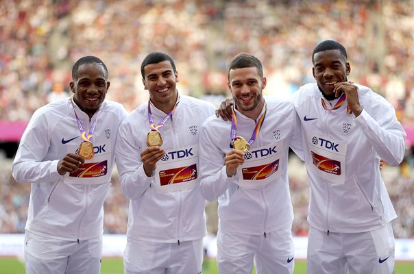 Great Britain Men's 4x100m Relay Gold World Athletics London 2017