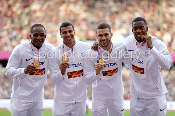 Great Britain Men's 4x100m Relay Gold World Athletics London 2017