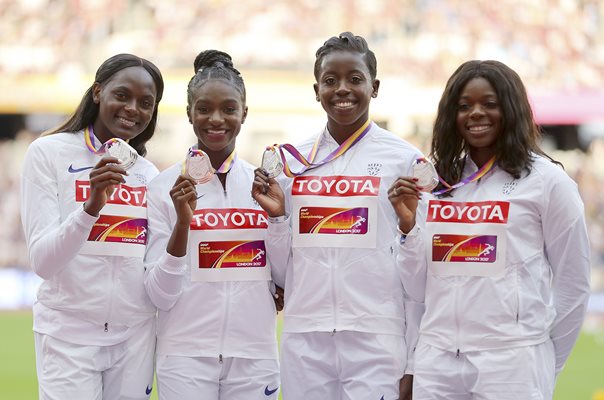 Great Britain Women's 4x100m Relay Silver World Athletics London 2017