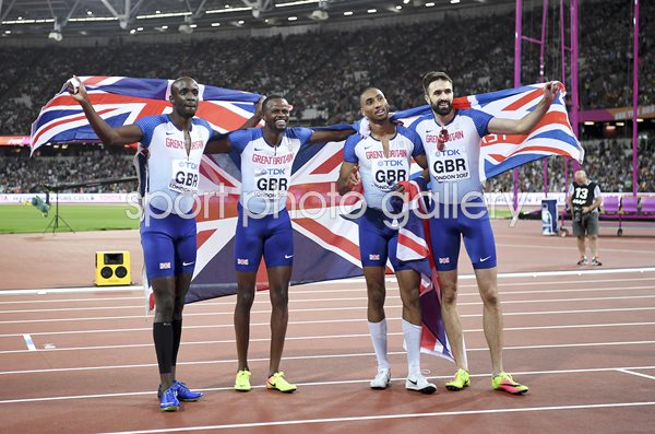 Great Britain 4x400m Relay Bronze World Athletics London 2017