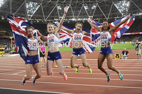 Great Britain 4x400m Relay Silver World Athletics London 2017